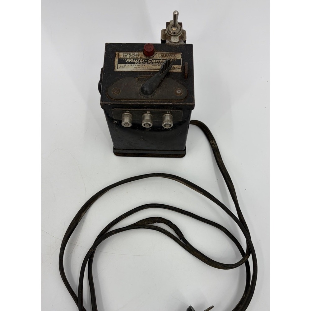 Lionel No 1041 Multi-Control Train Transformer UNTESTED Parts Repair Restoration